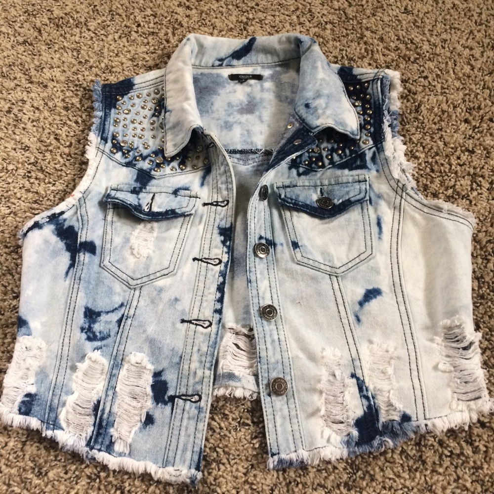 Custom Lady Gaga jean vest jacket